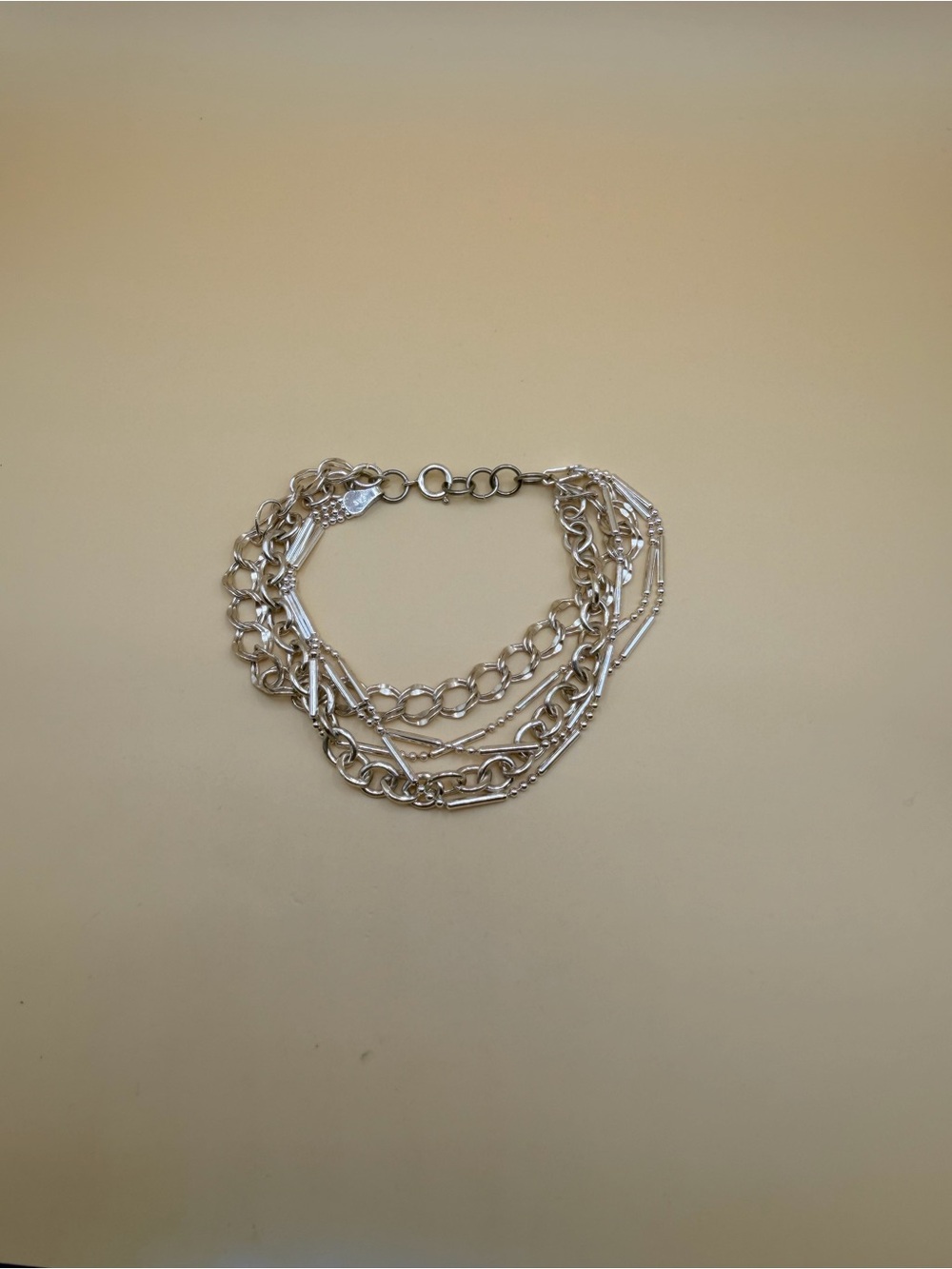 925 Sterling Silver Bracelet 7 to 7.25”.